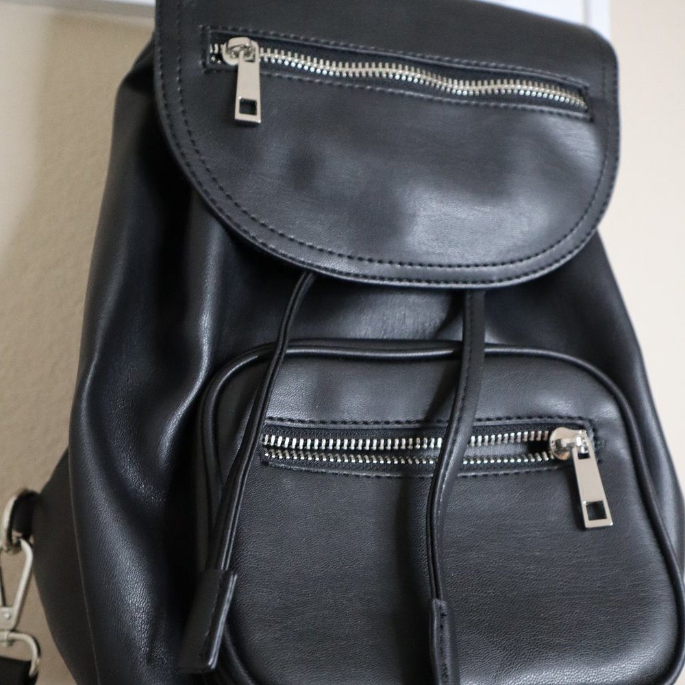 Black Mini Backpack